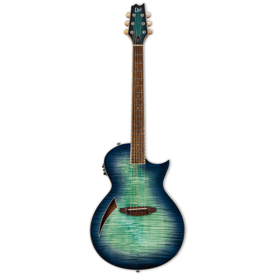 ESP LTD TL-6 Thinline Aqua Marine Burst Electric Guitar sku number LTL6FMAQMB