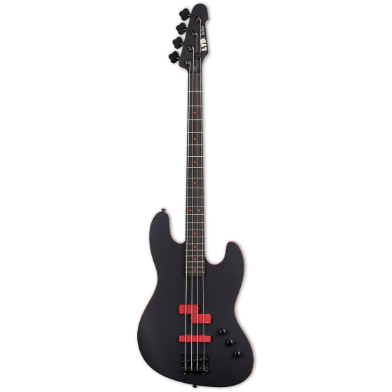 ESP LTD FBJ-400 Frank Bello Black Satin Bass Guitar sku number LFBJ400BLKS