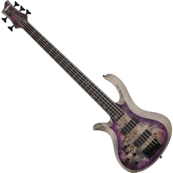 Schecter RIOT-5 Left Hand Electric Bass in Satin Aurora Burst sku number SCHECTER1455