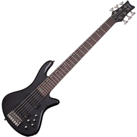 Schecter Stiletto Studio-6 Electric Bass See-Thru Black Satin sku number SCHECTER2731