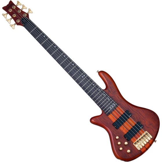 Schecter Stiletto Studio-6 Left-Handed Electric Bass Honey Satin sku number SCHECTER2790