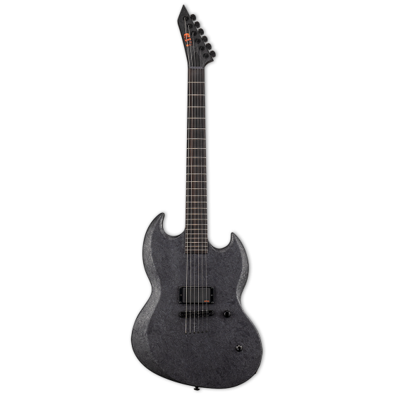 ESP LTD Reba Meyers Code Orange RM-600 Black Marble Satin Electric Guitar w/Case sku number LRM600BMS