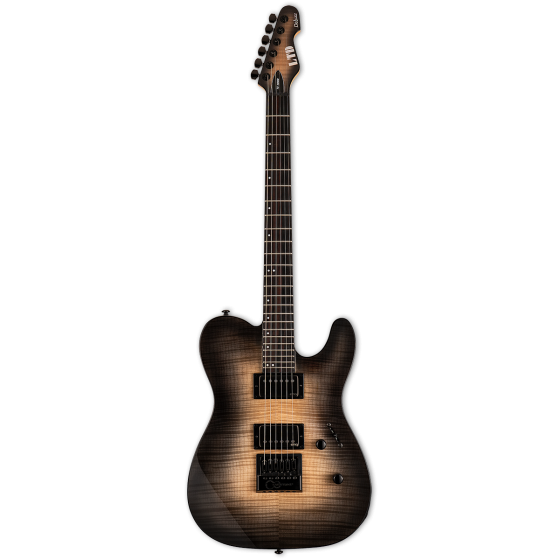 ESP LTD TE-1000 Evertune Black Natural Burst Electric Guitar sku number LTE1000ETFMBLKNB