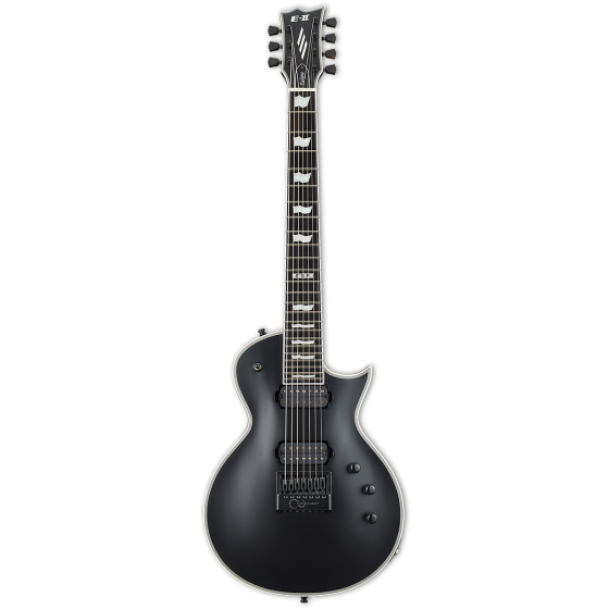 ESP E-II Eclipse-7 Evertune Black Satin Electric Guitar w/Case sku number EIIEC7ETBLKS