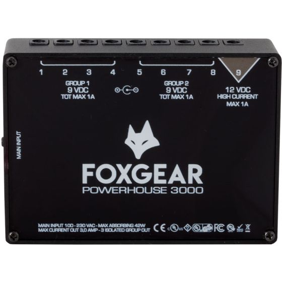 FoxGear Powerhouse 3000 Power Supply 9 Outs sku number FOX-PH3000