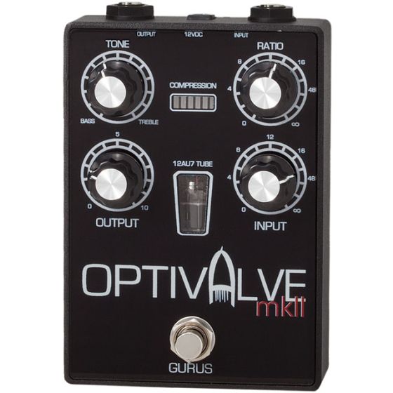 Gurus Optivalve Mk II Tube Driven Optical Compressor Pedal sku number GURUS-OVAMKII