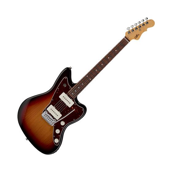 G&L Fullerton Deluxe Doheny Electric Guitar 3-Tone Sunburst sku number FD-DOH-3TS-CR