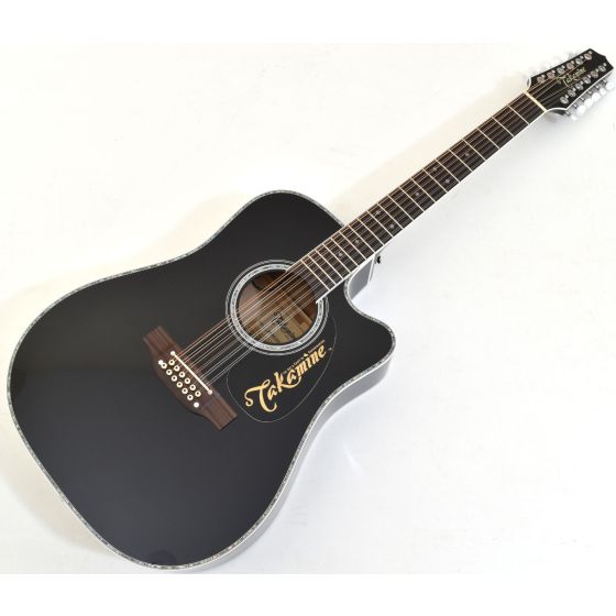 Takamine EF381DX Dreadnought Acoustic Electric 12 String Guitar Black sku number JTAKEF381DX