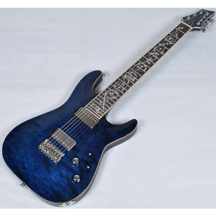 Schecter C-7 Classic Prototype Electric Guitar See-Thru Blue
