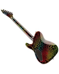 ESP LTD Eclipse 87 NT Electric Guitar in Rainbow Crackle Finish sku number LECLIPSENT87RBCRK