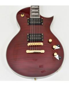 ESP LTD EC-1000T CTM Guitar in See Thru Black Cherry B-Stock 1447 sku number LEC1000TCTMFMSTBC.B 1447