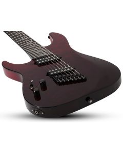 Schecter Reaper-7 Elite Multiscale Lefty Guitar Blood Burst sku number SCHECTER2185