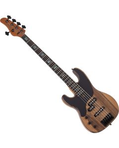 Schecter Model-T 5 String Exotic Lefty Bass Black Limba sku number SCHECTER2837