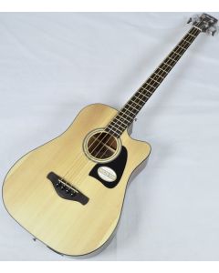 Ibanez AWB50CE-LG Artwood Series Acoustic Electric Bass in Natural Low Gloss Finish sku number AWB50CELG