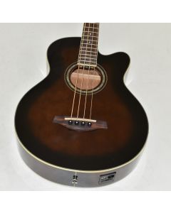 Ibanez AEB10E-DVS Artwood Series Acoustic Electric Bass in Dark Violin Sunburst High Gloss Finish 9622 sku number AEB10EDVS.B9622