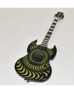 Wylde Audio Barbarian Green Psychic Bullseye Guitar B stock 0051 sku number WYLDE4543-B0051