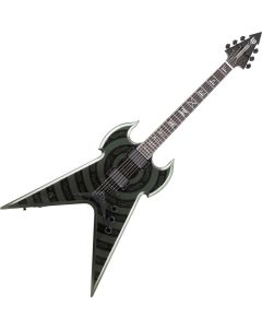 Wylde Audio Warhammer Nose Dragon Metallic Green Bullseye Guitar sku number SCHECTER4581