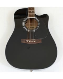 Takamine EF341SC Acoustic Guitar in Black B Stock 0465 sku number JTAKEF341SC-B0465