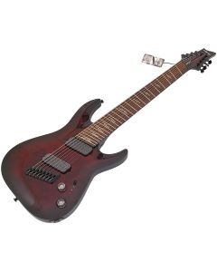 Schecter Omen Elite-8 Multiscale Guitar Black Cherry Burst B-Stock 0276 sku number SCHECTER2465-B0276