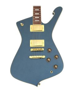 Ibanez IC420 Iceman Guitar Antique Blue Metallic B-Stock sku number IC420ABM-B0292