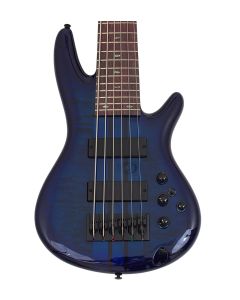 Ibanez ANB306 Adam Nitti 6 String Bass Transparent Blue B-Stock sku number ANB306-B9054