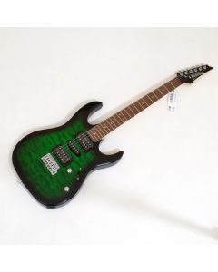 Ibanez GRX70QA Electric Guitar in Transparent Emerald Burst sku number GRX70QATEB-B6707