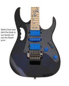Ibanez JEM77P Steve Vai Guitar Blue Floral Pattern B-Stock sku number JEM77PBFP-B0878