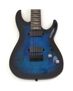 Schecter Omen Elite-7 Guitar Blue Burst B-Stock 0136 sku number SCHECTER2458-B0136