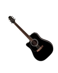 Takamine EF341SC Acoustic Lefty Guitar Gloss Black sku number JTAKEF341SCLH