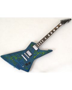 Schecter E-1 FR-S Electro Resin Guitar Transparent Blue B-Stock 0499 sku number SCHECTER603-B0499