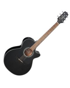 Takamine GF30CE-BLK G-Series G30 Cutaway Acoustic Electric Guitar in Black Finish sku number TAKGF30CEBLK