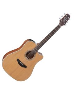 Takamine GD20CE-NS G-Series G20 Cutaway Acoustic Electric Guitar in Natural Finish sku number TAKGD20CENS