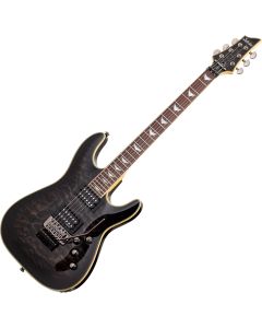 Schecter Omen Extreme-6 FR Electric Guitar in See-Thru Black Finish sku number SCHECTER2027