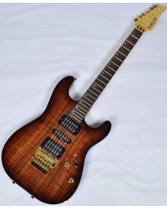 Schecter CET Koa Top USA Custom Shop Electric Guitar Tobacco Burst sku number SCHECTERUCETKTB