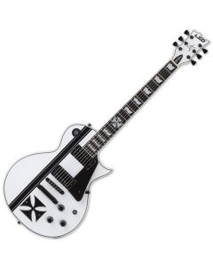 ESP LTD Iron Cross Snow White James Hetfield Guitar with Case sku number LIRONCROSSSW