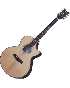 Schecter Orleans Stage Acoustic Guitar in Natural Satin/Vampire Red Satin Back Finish sku number SCHECTER3711