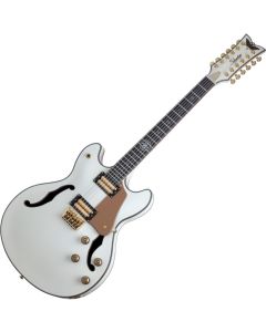 Schecter Wanye Hussey Corsair-12 Semi-Hollow Electric Guitar Ivory sku number SCHECTER267