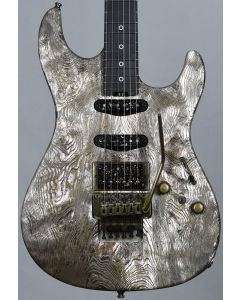 ESP Exhibition Limited Snapper-CTM FR Sand-Blast Maziora Gold Leaf Electric Guitar sku number EEX1742