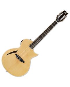 ESP LTD TL-6N Nylon String Acoustic Electric Guitar in Natural Finish sku number LTL6NNAT