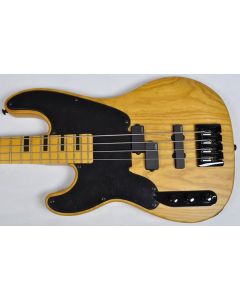 Schecter Model-T Session Left-Handed Electric Bass Guitar in Aged Natural Finish sku number SCHECTER2849