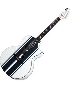 Schecter DJ Ashba Signature Acoustic Electric Guitar Satin White sku number SCHECTER3718