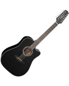 Takamine GD30CE-12BLK Dreadnought Acoustic Electric Guitar Gloss Black sku number TAKGD30CE12BLK