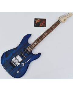 G&L USA Invader Spalted Alder Top Electric Guitar in Clear Blue. Brand New! sku number USA INVADER CLF1803171