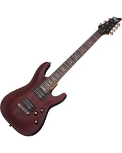 Schecter Omen-7 Electric Guitar in Walnut Satin Finish sku number SCHECTER2068