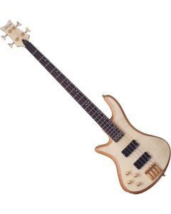 Schecter Stiletto Custom-4 Left-Handed Electric Bass Gloss Natural sku number SCHECTER2532