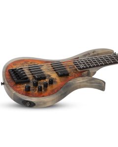 Schecter RIOT-5 Electric Bass in Satin Inferno Burst sku number SCHECTER1453