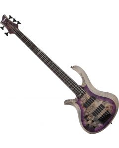 Schecter RIOT-5 Left Hand Electric Bass in Satin Aurora Burst sku number SCHECTER1455