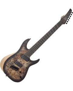 Schecter Reaper-7 Multiscale Electric Guitar in Satin Charcoal Burst sku number SCHECTER1509