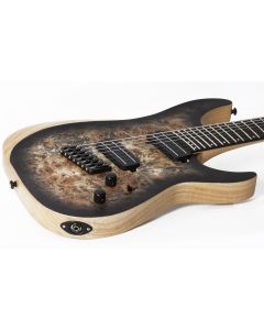 Schecter Reaper-7 Multiscale Electric Guitar in Satin Charcoal Burst sku number SCHECTER1509