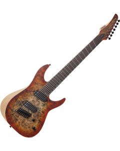 Schecter Reaper-7 Multiscale Electric Guitar in Satin Inferno Burst sku number SCHECTER1511